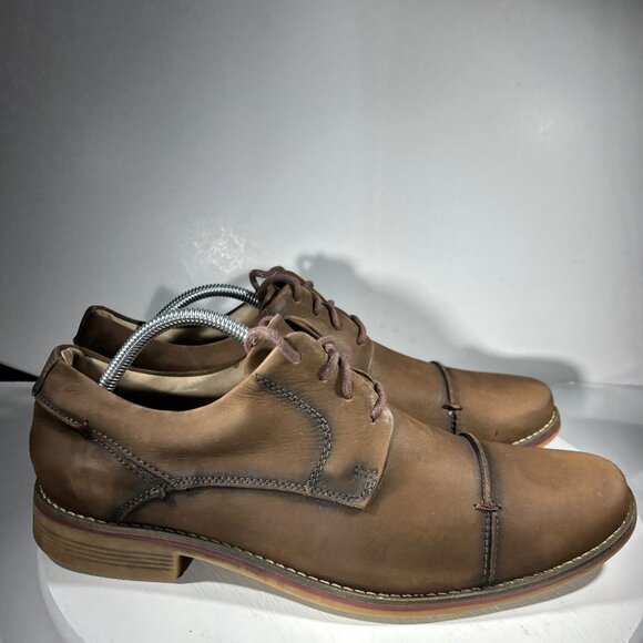 Belvedere Paris Mens Calf Leather Dress Shoes Size 10.5 D Brown Cap Toe Oxfords main image 7